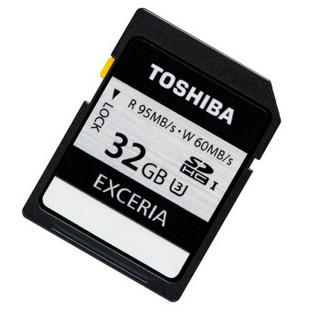 TOSHIBA 东芝 EXCERIA 极至瞬速 32G SD存储卡（U3）