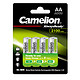 Camelion 飞狮 5号镍氢充电电池 4粒 *8件