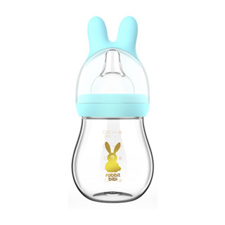 sweet bunny妙兔  宽口径防呛玻璃奶瓶 150ml +送5个一次性医用级口罩