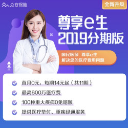 众安保险 尊享e生2019版（分期版）