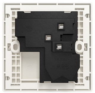 ABB 轩致系列 86型斜五孔插座 16只装 白色 AF205