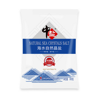 中盐未加碘海水自然晶盐无碘食用盐