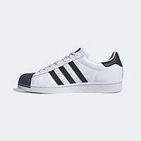 adidas 阿迪达斯 三叶草 SUPERSTAR 男女经典运动鞋 FW6387 黑色/白色 42