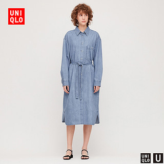 UNIQLO 优衣库 4260310 女装衬衫连衣裙