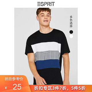 ESPRIT 埃斯普利特 079EE2K039 男士短袖T恤