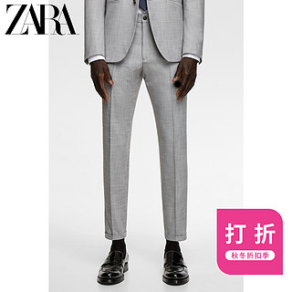 ZARA 00706359802 男士纹理套装裤