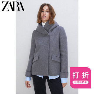 ZARA  08086666802 女士围裹领大衣外套