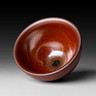 隐庐 JGANCSSH 束口柴烧柿红茶杯 暨国安出品 100ml