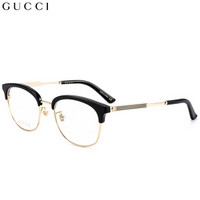 古驰(GUCCI)眼镜框男女 镜架 透明镜片黑色镜框GG0590OK 001 52mm