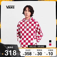 Vans 范斯 VN0A4URI705 中性款棋盘格运动休闲卫衣