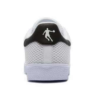 乔丹 男鞋板鞋运动经典板鞋耐磨防滑休闲鞋 XM1580345 白色/黑色 44