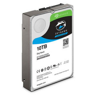 SEAGATE 希捷 酷鹰SkyHawk系列 3.5英寸监控级硬盘 10TB 256MB(7200rpm、PMR)ST10000VX0008