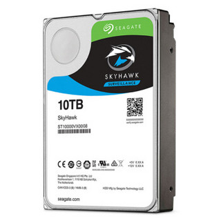 SEAGATE 希捷 酷鹰SkyHawk系列 3.5英寸监控级硬盘 10TB 256MB(7200rpm、PMR)ST10000VX0008