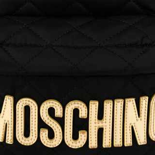 MOSCHINO 莫斯奇诺 黑色菱格双肩背包 2 B 7608 8201 2555 女款