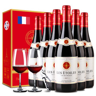 布多格 法国原瓶原装进口红酒 红星红葡萄酒礼盒750ml整箱6支装
