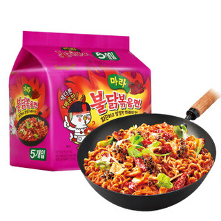 韩国进口 三养(Samyang) 麻辣香锅味火鸡面 泡面方便面 5连包 135g*5