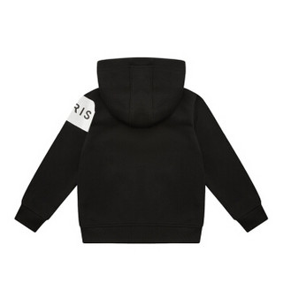 GIVENCHY KIDS 纪梵希 奢侈品童装 19秋冬新款 男童黑色混纺开襟连帽上衣 H25120/09B 8A/8岁/126cm