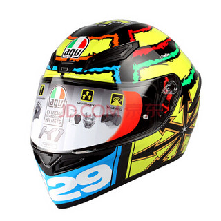 AGV 头盔 K1 TOP 四季通用 广角通风透气全盔跑盔 意大利机车赛车骑行头盔 地球波 IANNONE 2013 L