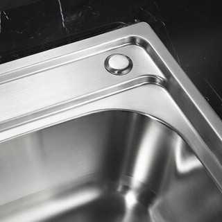 科固（KEGOO）K10036 厨房水槽双槽龙头套装 304不锈钢洗菜盆洗碗池拉伸槽78*43