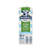 移动专享：Devondale 德运 脱脂纯牛奶 1L 10盒
