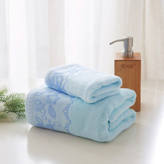 家纺毛巾两条装HYX002MJ-2雅柔毛巾双条装（兰色）