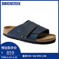 BIRKENSTOCK软木拖鞋男女同款时尚牛皮绒面革单扣凉拖Kyoto系列