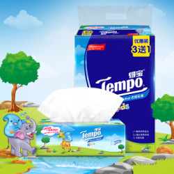 Tempo 得宝 儿童抽纸 4层90抽*4包 *2件