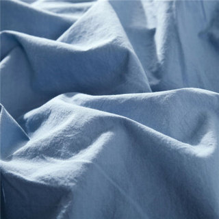 迎馨 床品家纺 全棉水洗棉日式条纹简约三件套 1.2米床 兰