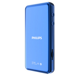 飞利浦（PHILIPS）SA1508 MP3 HIFI无损音乐播放器 复读 录音 外放 变速 学生随身听触摸屏 蓝色