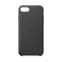 苹果 Apple iPhone SE 原装皮革手机壳 保护壳 - 黑色
