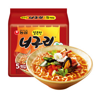 NONGSHIM 农心 韩国进口方便面 浣熊乌龙面 120g*5包