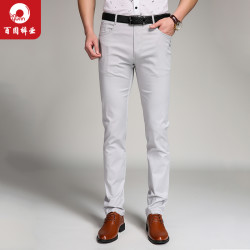 BAIYUAN TROUSERS 百圆裤业 2W05C19214 男士休闲裤
