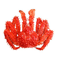鲜动舌尖 智利帝王蟹3999型熟冻大螃蟹礼盒装 1.6-1.4kg