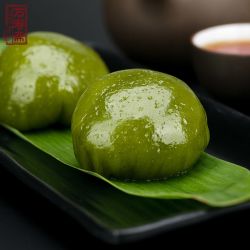 七七 上海特产 万寿斋青团【豆沙+黑芝麻】600g