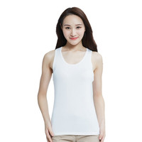 宜而爽(YOUR SUN)2662221 女挖背背心 多色无袖汗衫吊带休闲运动打底衫白色 M-XL均码