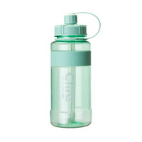 cille 希乐 塑料运动水杯大容量学生夏季健身水壶粉蓝 1500毫升 DS-058