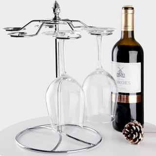 拜杰（Baijie）红酒杯架 高脚红酒杯架倒挂家用欧式创意酒柜装饰可挂6只杯子 HJ-01