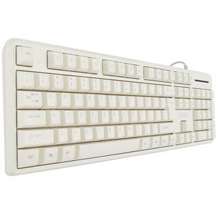 宏碁(acer)防泼溅有线办公键盘 K-212有线超薄防水 台式机一体机电脑笔记本键盘 白色键盘