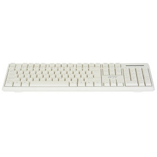 宏碁(acer)防泼溅有线办公键盘 K-212有线超薄防水 台式机一体机电脑笔记本键盘 白色键盘
