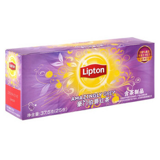 立顿Lipton 豪门伯爵红茶 袋泡茶包1.5g*25包37.5g盒装