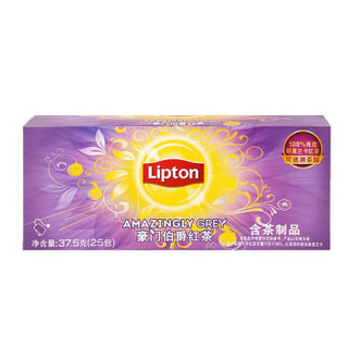立顿Lipton 豪门伯爵红茶 袋泡茶包1.5g*25包37.5g盒装