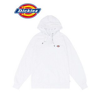 Dickies春夏反光Logo印花情侣卫衣男女同款logo徽章DK007562 白色 S