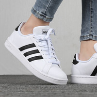 adidas阿迪达斯neo女鞋 2020春季新款运动鞋耐磨透气低帮休闲鞋板鞋时尚潮鞋F36483/白色/黑色 2020春新款 热卖款 36