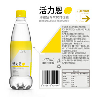 活力恩（HORIEN） 5°C活力恩 含气果味苏打气泡水 柠檬味 500mlX15 整箱