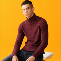 佐丹奴 01058622 男士半高领针织衫毛衣