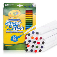 美国绘儿乐Crayola 儿童绘画 画笔套装彩色笔20色可水洗细杆水彩笔58-8106