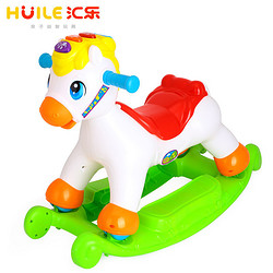 汇乐玩具（HUILE TOYS）快乐摇马 987 儿童音乐小木马摇摇马/滑行车摇摇车两用玩具 18个月