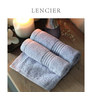 LENCIER 兰叙 纯色缎档加厚方巾  35*35cm