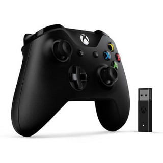 微软 Xbox One S蓝牙手柄 无线控制器精英游戏手柄PC电脑 适配器 战争机器 荒野大镖客 蓝牙手柄+win10适配器 【正品国行原装】