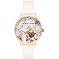 Olivia Burton Marble Florals 白色表盘女士手表 OB16CS15